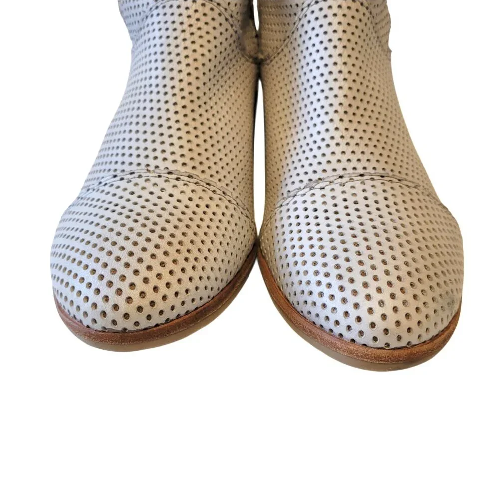 Anthropologie Felmini Perforated Leather Ankle Boot 42